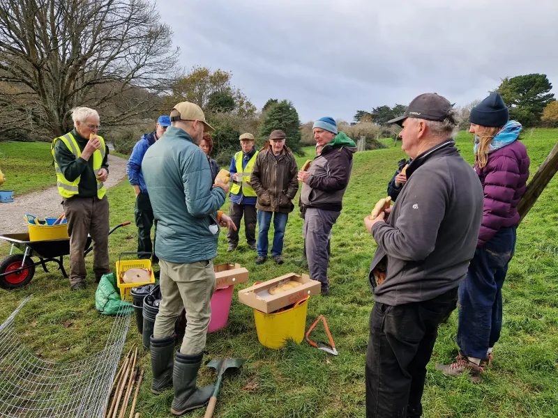Well deserved pasty break